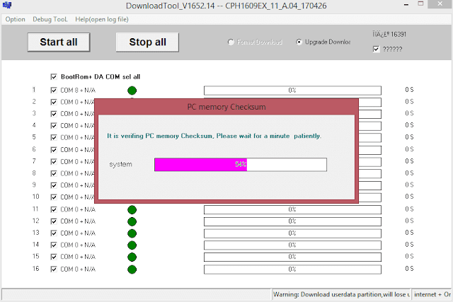 Cara Flash Firmware / Stock ROM OFP Menggunakan MsmDownloadTool / DownloadTool